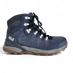 Jack Wolfskin Blue Suede Waterproof Hiking Boots size 8.5